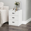 3 Drawer Wooden Bedroom Bedside Cabinet Furniture Storage Nightstand Side Table