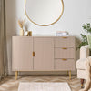 OHS Ribbed Bedside Table Cabinet 3/4/5/6 Draw Nightstand Side Board
