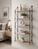 5 Tier Metal Wire Wall Floating Shelves Decoration Storage Shelf Living Room
