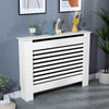 White Radiator Cover Cabinet Small Large Modern MDF Slat Wood Grill Furniture
