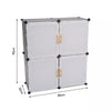 XL Large Shoe Rack Shoe Storage Cabinet Shelf Unit Door Hallway DIY Cube Cabinet