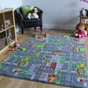 Kids Playmat City Toy Map Floor Mat Rug for Car Play Girls Boys Children Bedroom