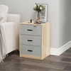 3 Drawer Wooden Bedroom Bedside Cabinet Furniture Storage Nightstand Side Table