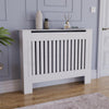 White Radiator Cover MDF Small Large Modern Wood Slat Grill Cabinet Furniture