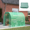 Walk-in Tunnel Greenhouse Gardening Planting Shed Door Window Vents Polytunnel