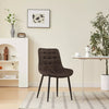 Dining Chairs Velvet Set Padded Seat Metal Leg Kitchen Chair Home Office