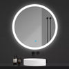 Round Bathroom Mirror with Bluetooth 3 LED Lights Illuminated Demister