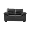 2 /3 Seater Sofa Black or Beige Faux Leather Modern Design Living Room Office