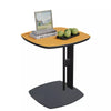 Pedestal Small Side Table Sofa Drinking Table Saddle Leather Tray Top End Table