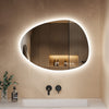 Illuminated Bathroom Mirror with LED Lights 3 colors Dimmable Demister Irregular