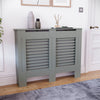 White Radiator Cover MDF Small Large Modern Wood Slat Grill Cabinet Furniture