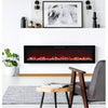 40-60" Electric Insert Fire LED Fireplace 9-12 Flame Wall/Inset Mount/Freestand