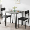 Dining Table Set with 2/4 Chairs, Modern Design for Kitchen, Home, Patio, Garden