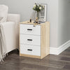 3 Drawer Wooden Bedroom Bedside Cabinet Furniture Storage Nightstand Side Table