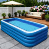 Inflatable Swimming Pool Foldable Portable Family Garden Paddling Pool PVC