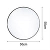 ExtraLarge Industrial Round Wall Mirror Brushed Silver Metal Frame 40 50 60 80cm