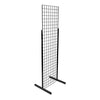 Freestanding Black Grid Panels with Legs Extra Heavy Duty Grid Meshwall Panel