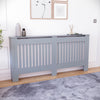 White Radiator Cover MDF Small Large Modern Wood Slat Grill Cabinet Furniture