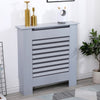 White Radiator Cover Cabinet Small Large Modern MDF Slat Wood Grill Furniture