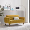 Teddy Velvet Upholstered Post Modern 2 Seater Sofa