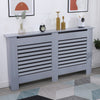 White Radiator Cover Cabinet Small Large Modern MDF Slat Wood Grill Furniture