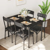 Dining Table Set with 2/4 Chairs, Modern Design for Kitchen, Home, Patio, Garden
