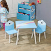 Kids Wooden Table & 2 Chairs Themed Set Furniture Play Room Desk Toddlers Junior