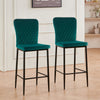 Set of 2/4/6 Bar Stools Velvet Breakfast Bar Chairs Kitchen Office Restaurant