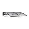 Door Canopy Window Awning Rain Shelter Front Back Porch Outdoor Patio Roof Cover