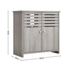 Grey Bathroom Under Sink Cabinet Basin Storage Cupboard Vanity Unit Furniture