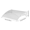 Door Canopy Window Awning Rain Shelter Front Back Porch Outdoor Patio Roof Cover