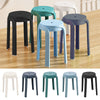Set of 10 Plastic Stacking Stools Space Saving Stackable Kitchen Dining Chairs