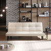 3 Seater Folding Sofa Bed Upholstered Couch Futon Settee Love Seat Plastic Legs