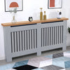 White Radiator Cover Cabinet Small Large Modern MDF Slat Wood Grill Furniture