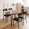 Dining Table Set with 2/4 Chairs, Modern Design for Kitchen, Home, Patio, Garden