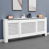 White Radiator Cover Cabinet Small Large Modern MDF Slat Wood Grill Furniture