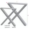Steel Table Legs Trapezium Frame X Frame Dining Coffee Bench Desk Feet Stand DIY