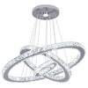 Modern Crystal Chandelier LED Pendant Lights Living Room Bedroom Ceiling Light