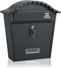 Post Box Parcel Box Combo | Lockable | Outdoor Letter & Package Storage