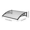 Door Canopy Window Awning Rain Shelter Front Back Porch Outdoor Patio Roof Cover