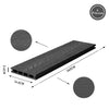 2.1-10.4sqm Composite Decking Boards Dual sided WPC Decking Edging Fixing Packs