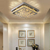 20-100cm Flush Mount Modern Square Ceiling Chandelier Crystal Light Lamp Pendant