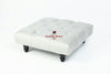 Square Coffee Table Chesterfield Upholstered Footstool Pouffe Foot Stool Seat