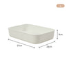 White Storage Boxes with Lid Plastic Storage Basket Cupboard Organiser Stackable