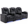 BROADWAY CINEMA 1,2,3,4 SEATER CHAIR BLACK / WHITE WITH TRAY AND WITHOUT TRAY