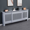 White Radiator Cover Cabinet Small Large Modern MDF Slat Wood Grill Furniture
