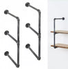 Shelf Industrial Steel pipe Wall Floating Storage Shelving Unit 2 - 4.5 Tiers