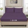 Extra Deep 25cm Fitted Sheet 100% Poly Cotton Single Double King Size Bed Sheets