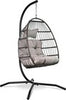 Hanging Swing Chair Outdoor Swing Garden Patio Hanging Wicker Hammock Pod Chair