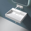 Modern Bathroom Wash Basin Sink Stone Resin Countertop Wall Hung Full Size Range